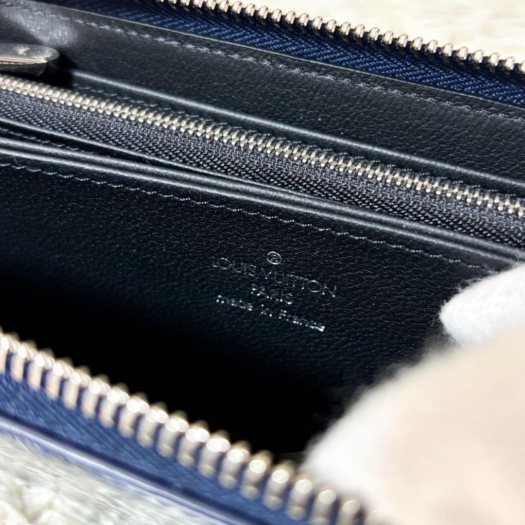超希少【未使用】ルイヴィトン ジッピーウォレット クロコダイル ブルー ホワイト