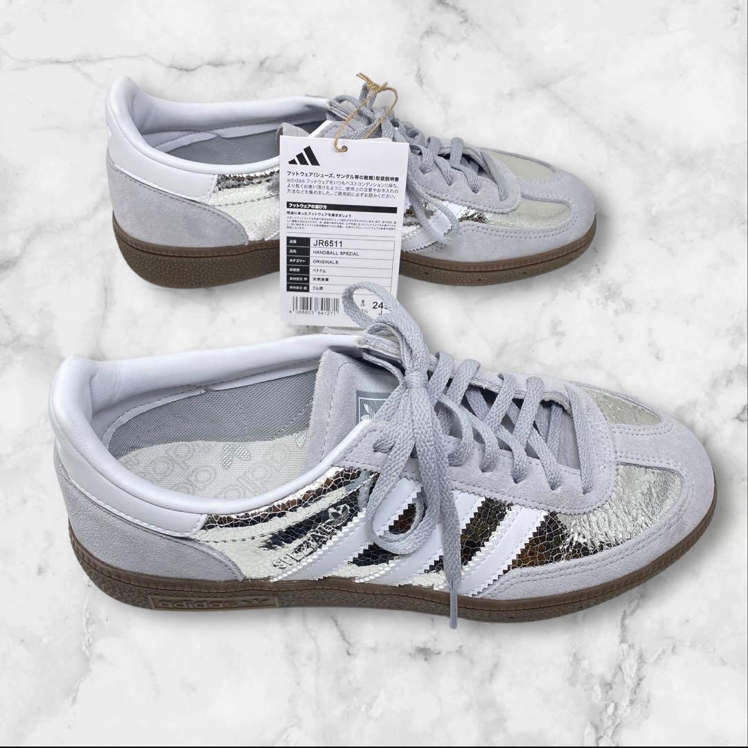 試着のみ adidas スペツィアル SPEZIAL シルバー 24.5 銀