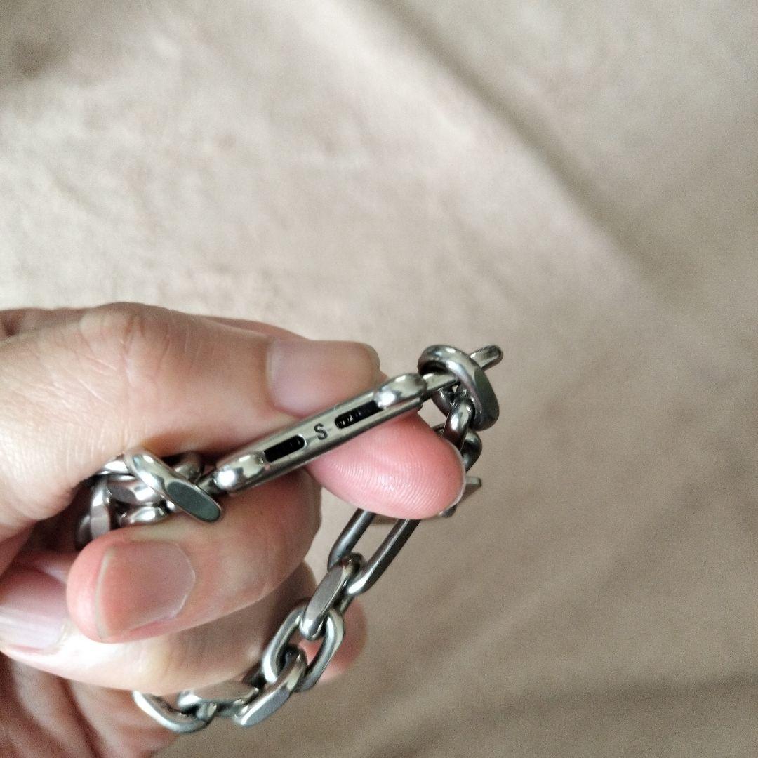 BALENCIAGA ドックタグ　カラビナ　ブレスレット