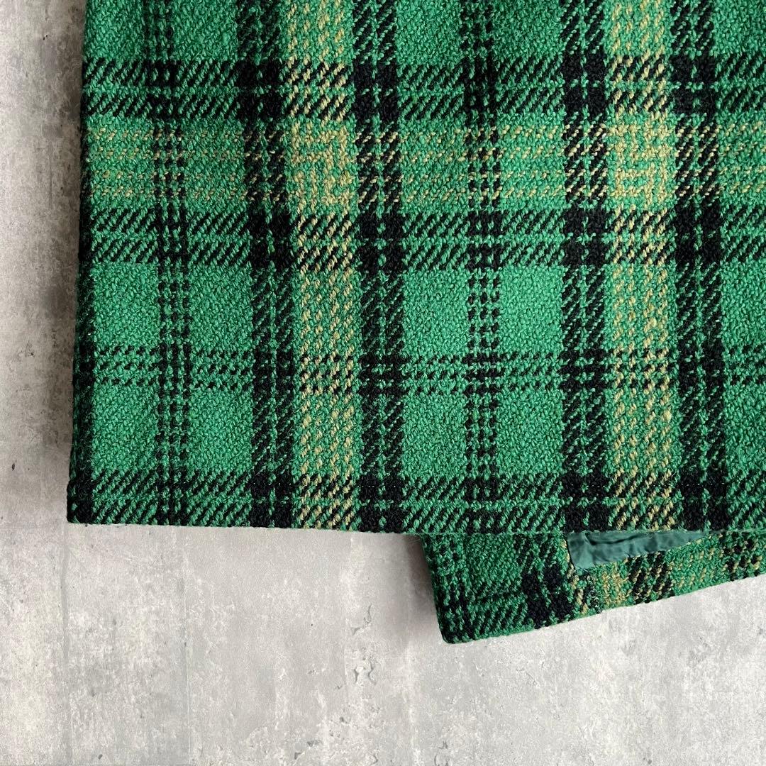 I.S　イッセイミヤケスポーツ　80s　チェック　ウールラップスカート　幻の一品