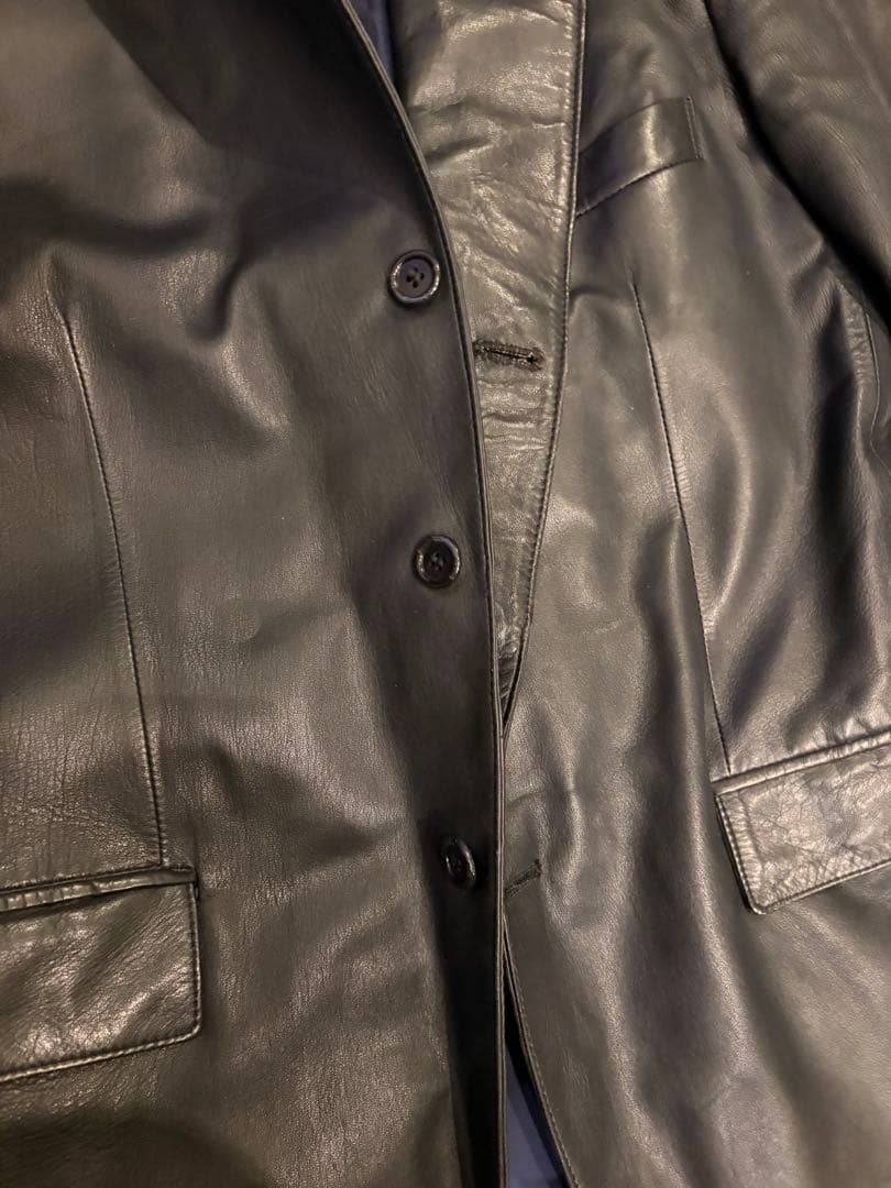 BURBERRY BLACK LABEL レザージャケット 黒