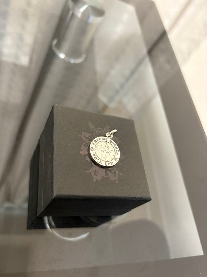 正規品　クロムハーツ　エンジェルメダルチャームV1 シルバー925 クロスダガー