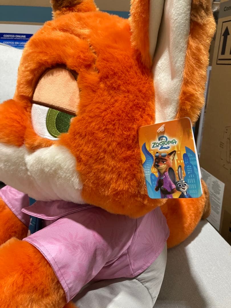 コストコ ディズニー ズートピア2 ニック・ワイルド ぬいぐるみ ブランケット