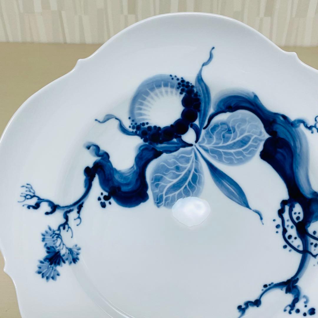 未使用 Meissen マイセン ブルーオーキッド スーププレート 深皿