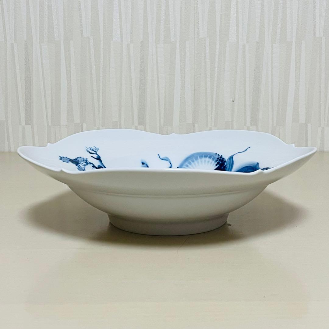 未使用 Meissen マイセン ブルーオーキッド スーププレート 深皿