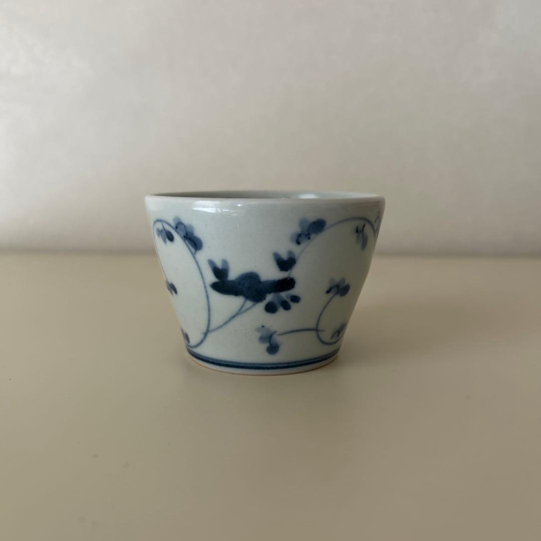 藤塚光男　蕎麦猪口　皿　セット　染付