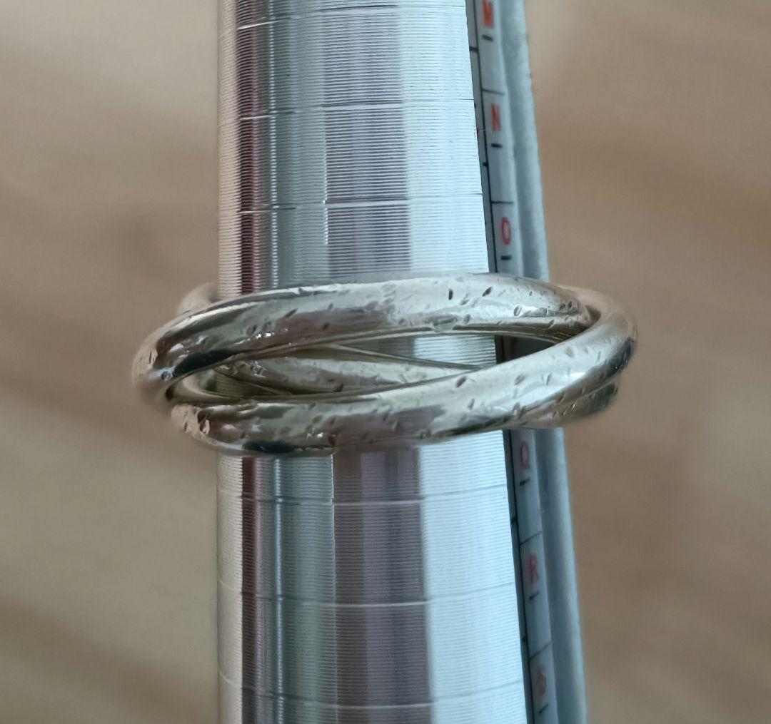 TIFFANY　3連　トリニティ リング 約17号