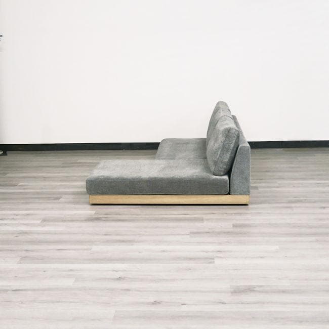 北欧風ローソファ ３人掛け ファブリック ２人掛け カウチソファ（1236）