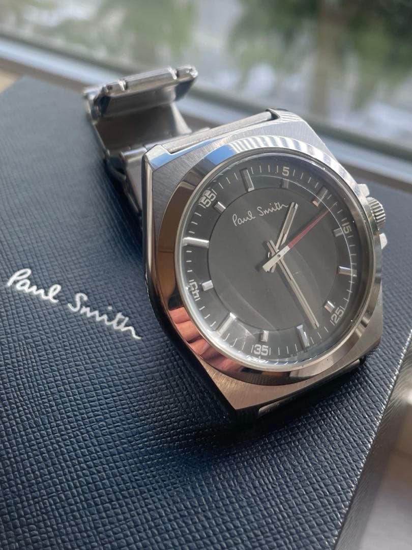 【電池新品美品】ポールスミス腕時計36㎜ブラックシルバー(*^_^*)