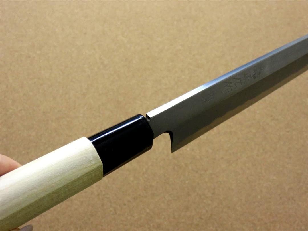 関の刃物 柳刃包丁 270mm 正広作別撰 ハガネ 黄紙 職人用 片刃 右利き