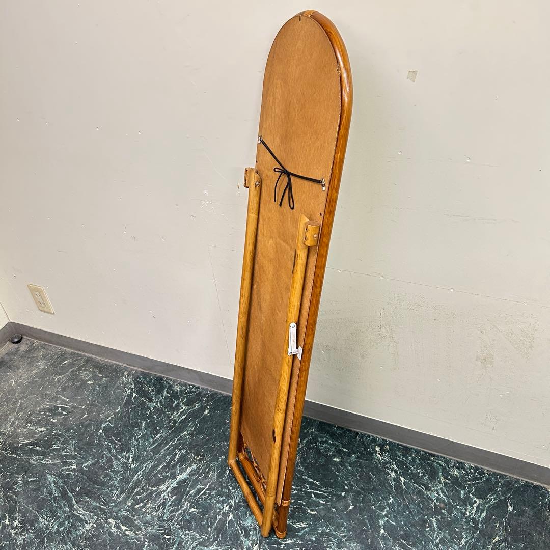 新品 レトロ ラタン 籐 カネボウ化粧品 62 ベルの会記念品 インテリアミラー