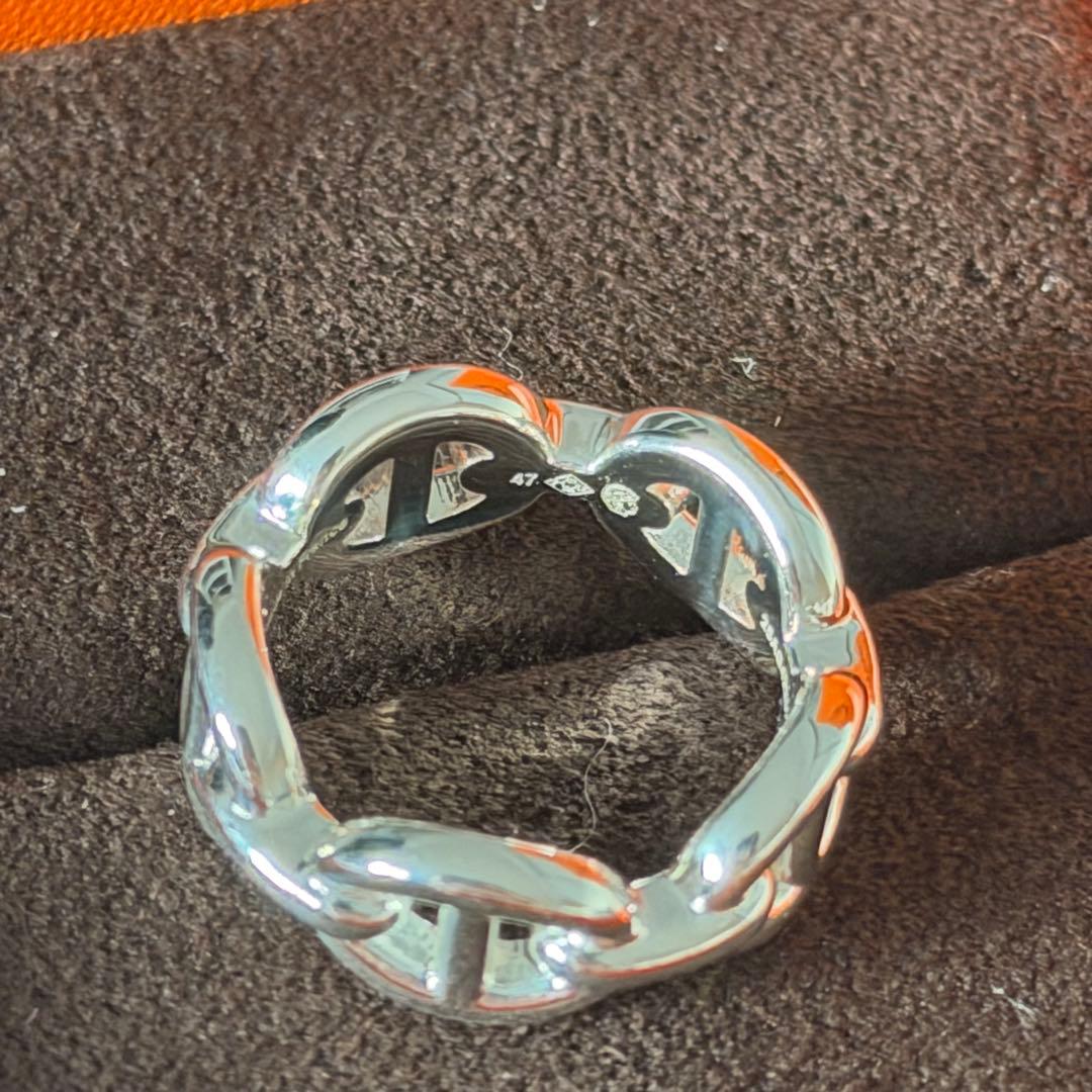 1月のみ値段！HERMES シェーヌダンクル アンシェネPM リング 7号 新品