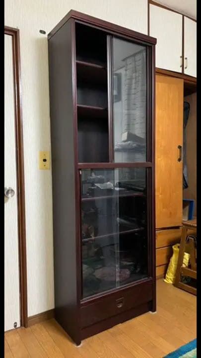 【22日（月）落札最終日】【限界値下げ】本棚　収納　ローズウッド　大塚家具