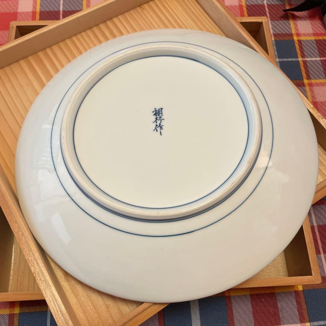 有田焼　額皿　視乃作　新品未使用　木箱付き