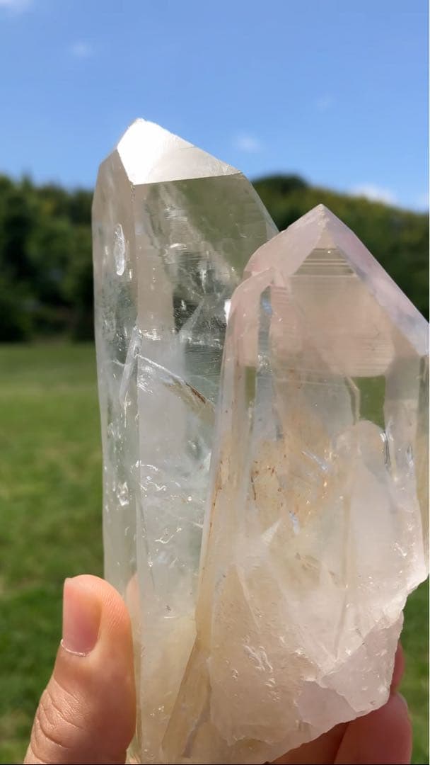 【レア!】ヒマラヤ水晶　サマディークォーツ　ファントム　ツイン