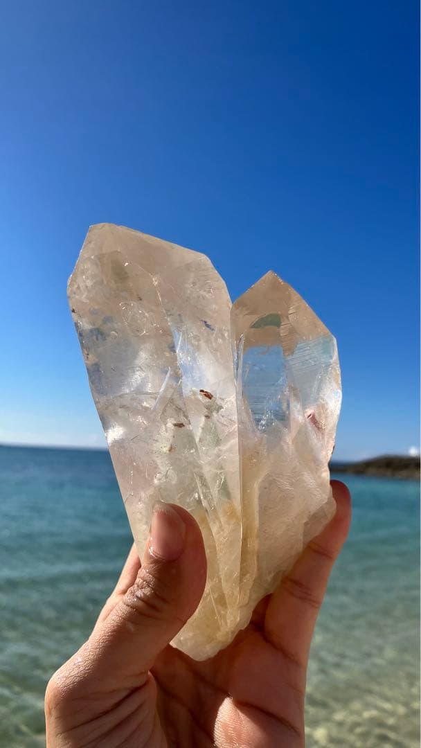 【レア!】ヒマラヤ水晶　サマディークォーツ　ファントム　ツイン