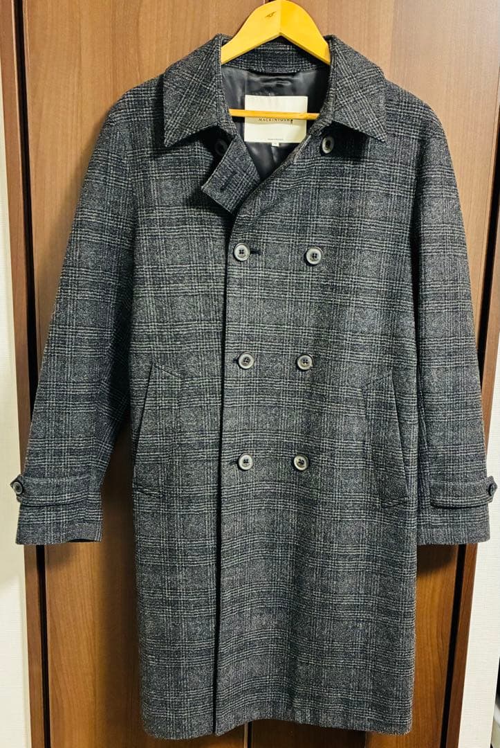 マッキントッシュ　トレンチコート　メンズコート　グレー