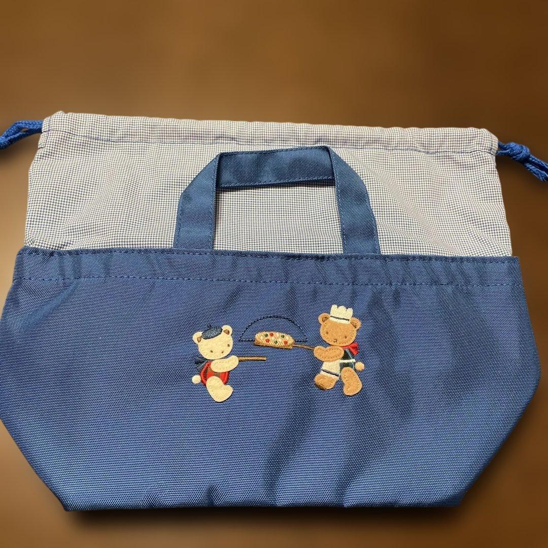 （新品未使用）ファミリア　ミニバッグ　ランチバッグ　ブルー　レア