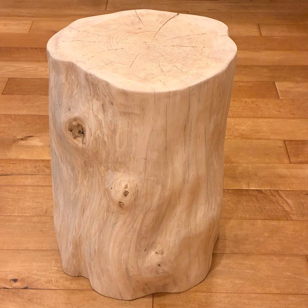 槙　丸太　椅子　希少　特大　No.1389