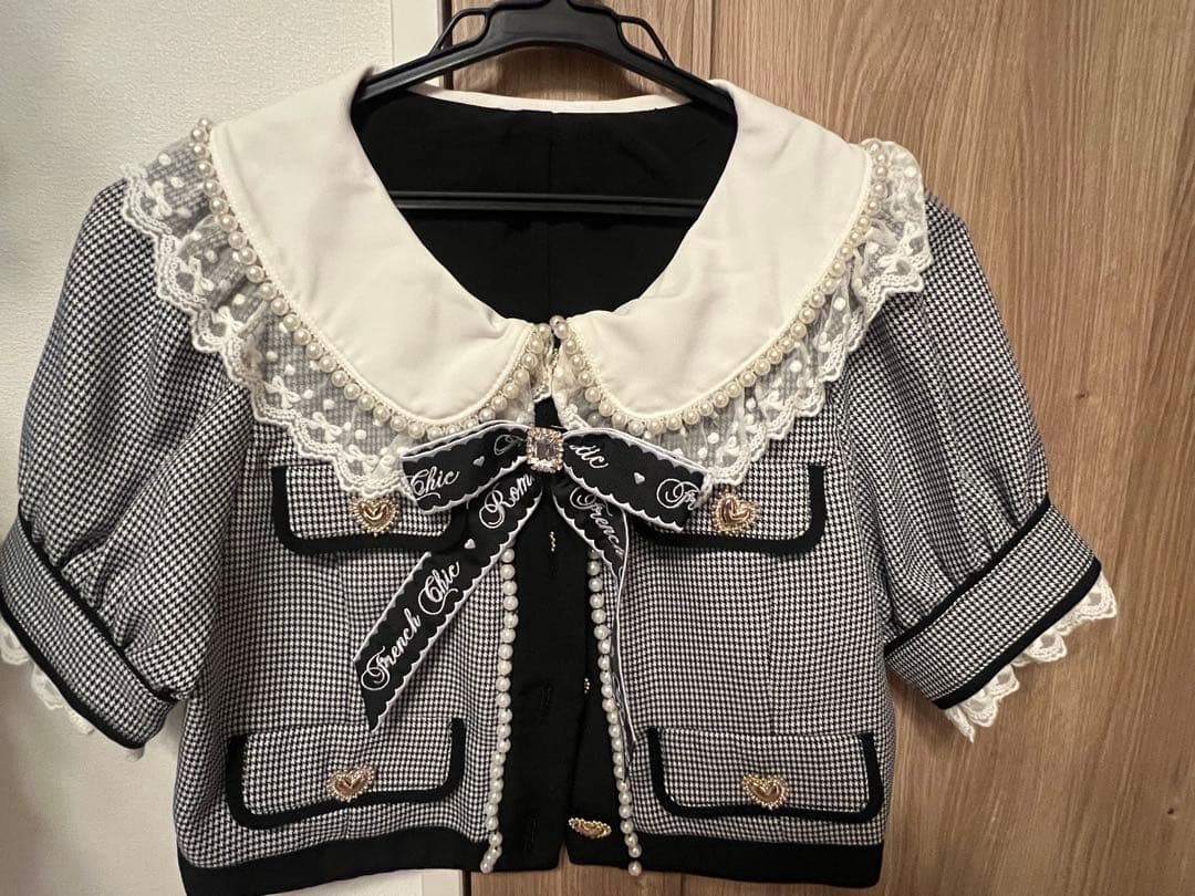 リズリサ メッセージリボンブラウスジャケット