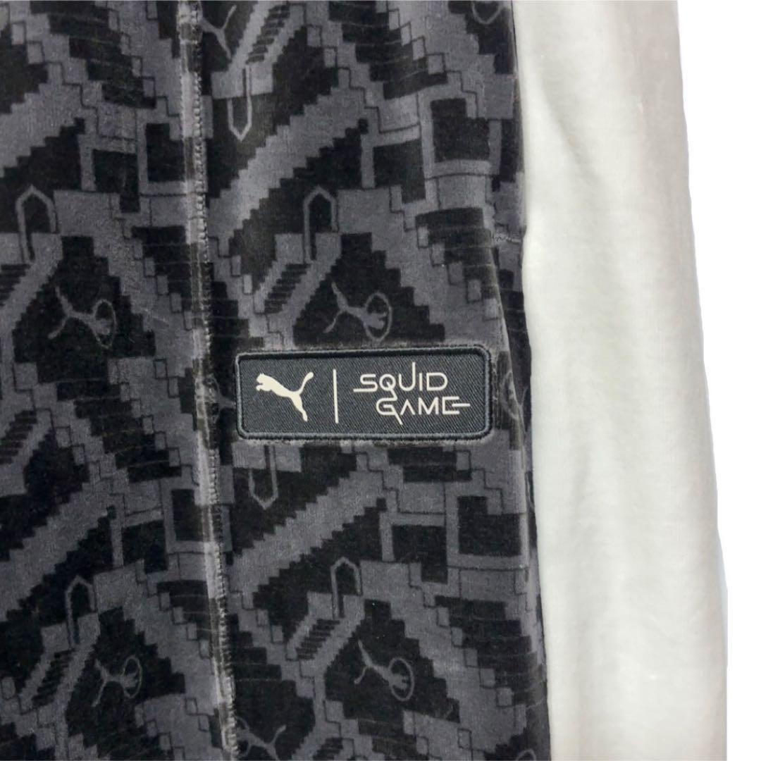 新品 プーマ イカゲーム T7 ベロアトラックジャケット セットアップ US S