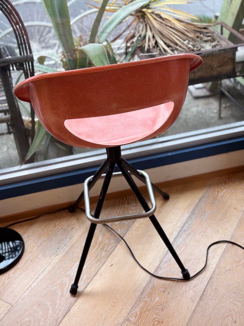 ◇1960s mid century◇ Joal社 オレンジ スツール ①