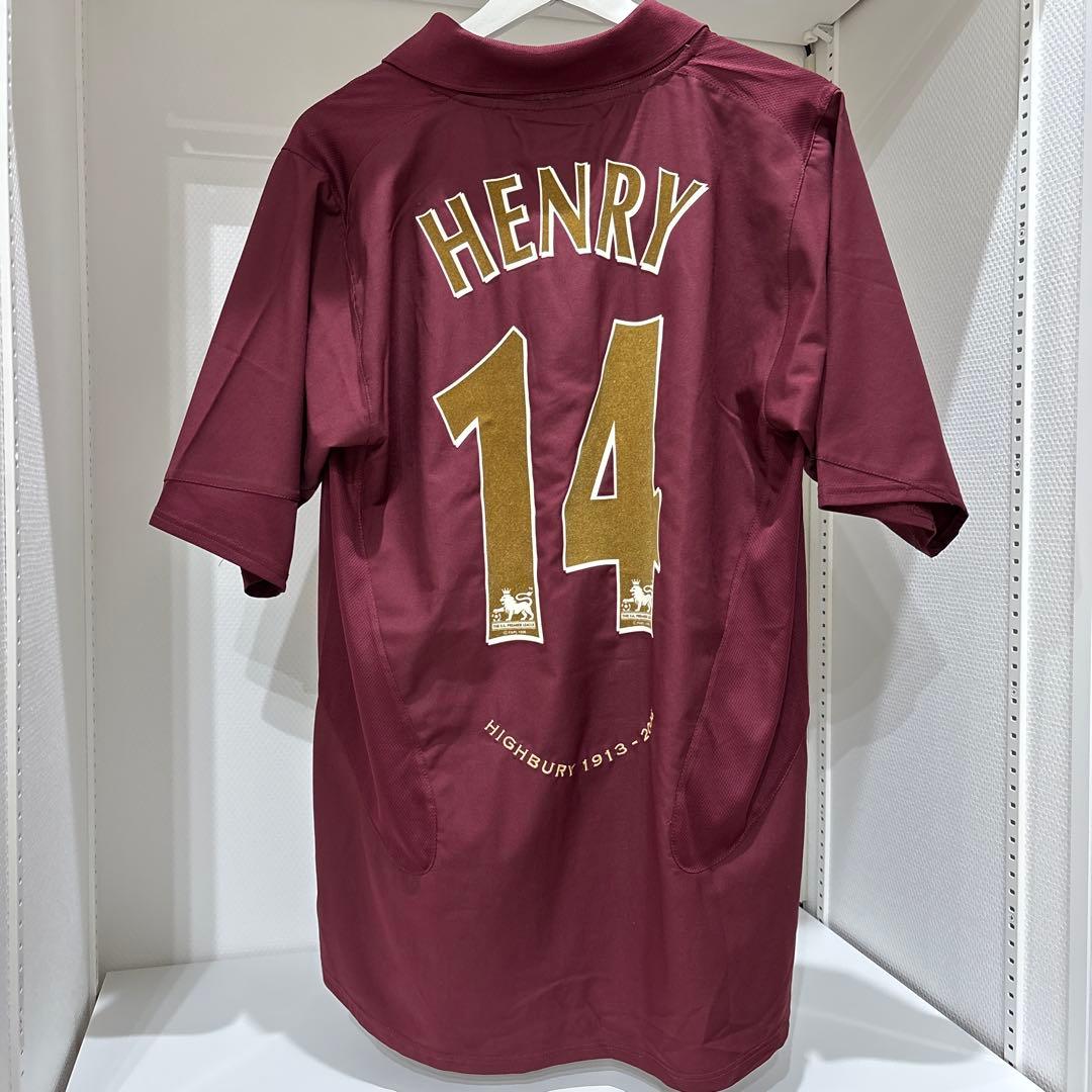国内正規品　ハイバリー　アーセナル 2005 アンリ　14 ホーム　ユニフォーム