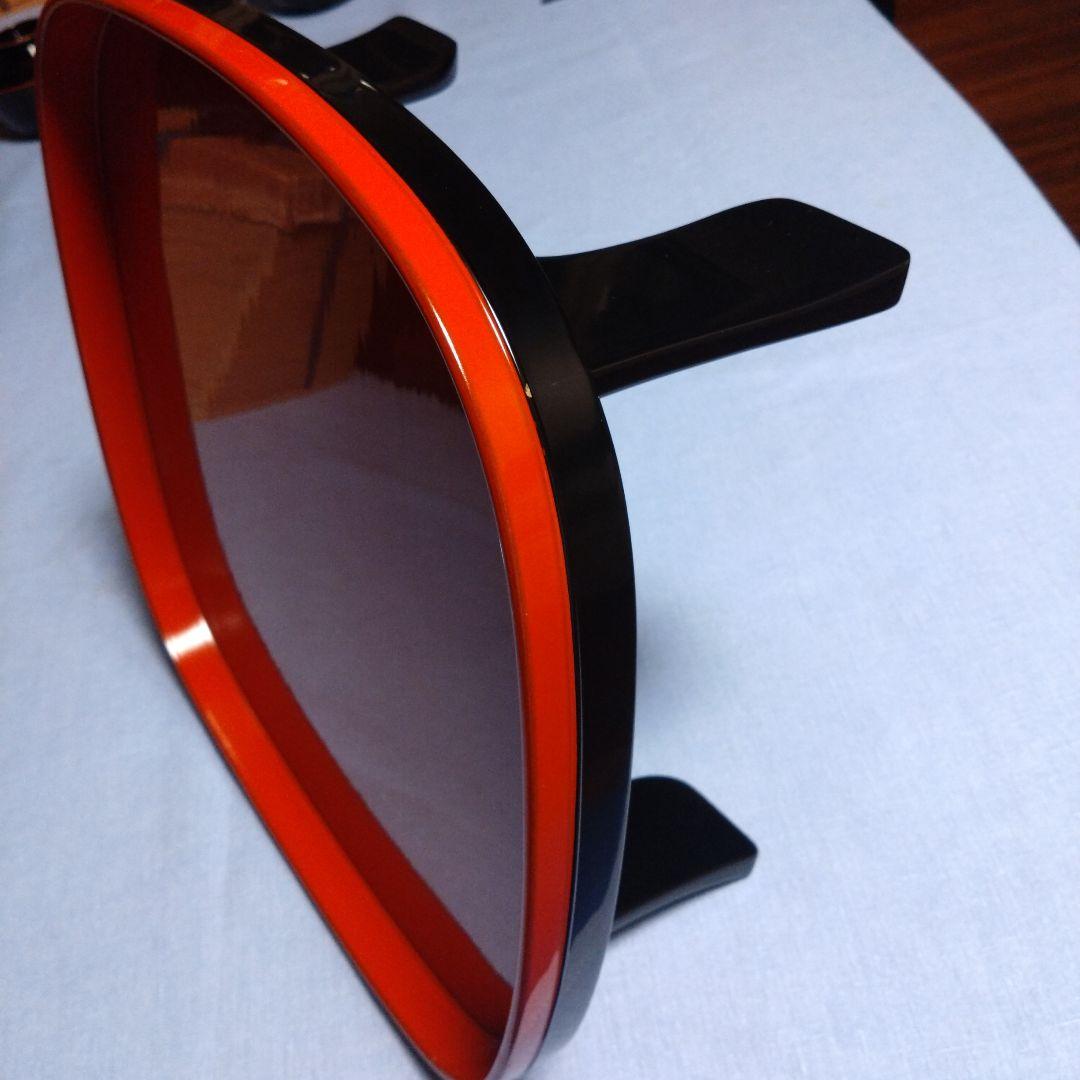 輪島塗　赤黒漆器 四角い膳 約35cm高さ15cm