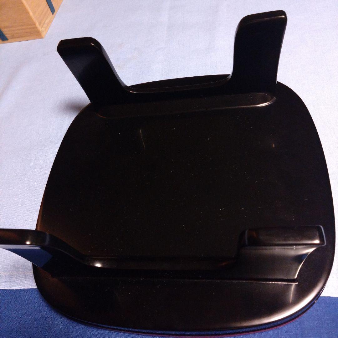 輪島塗　赤黒漆器 四角い膳 約35cm高さ15cm