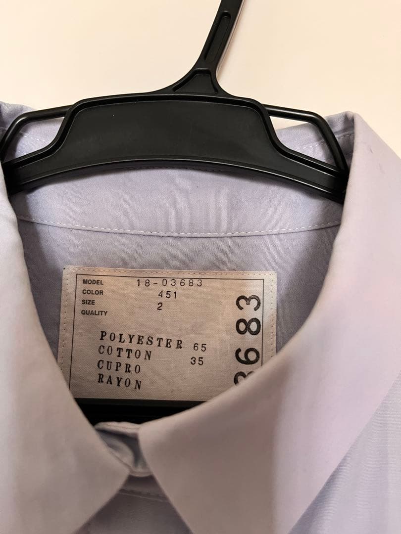 sacai 半袖シャツ プリーツ デザイン サイズ2