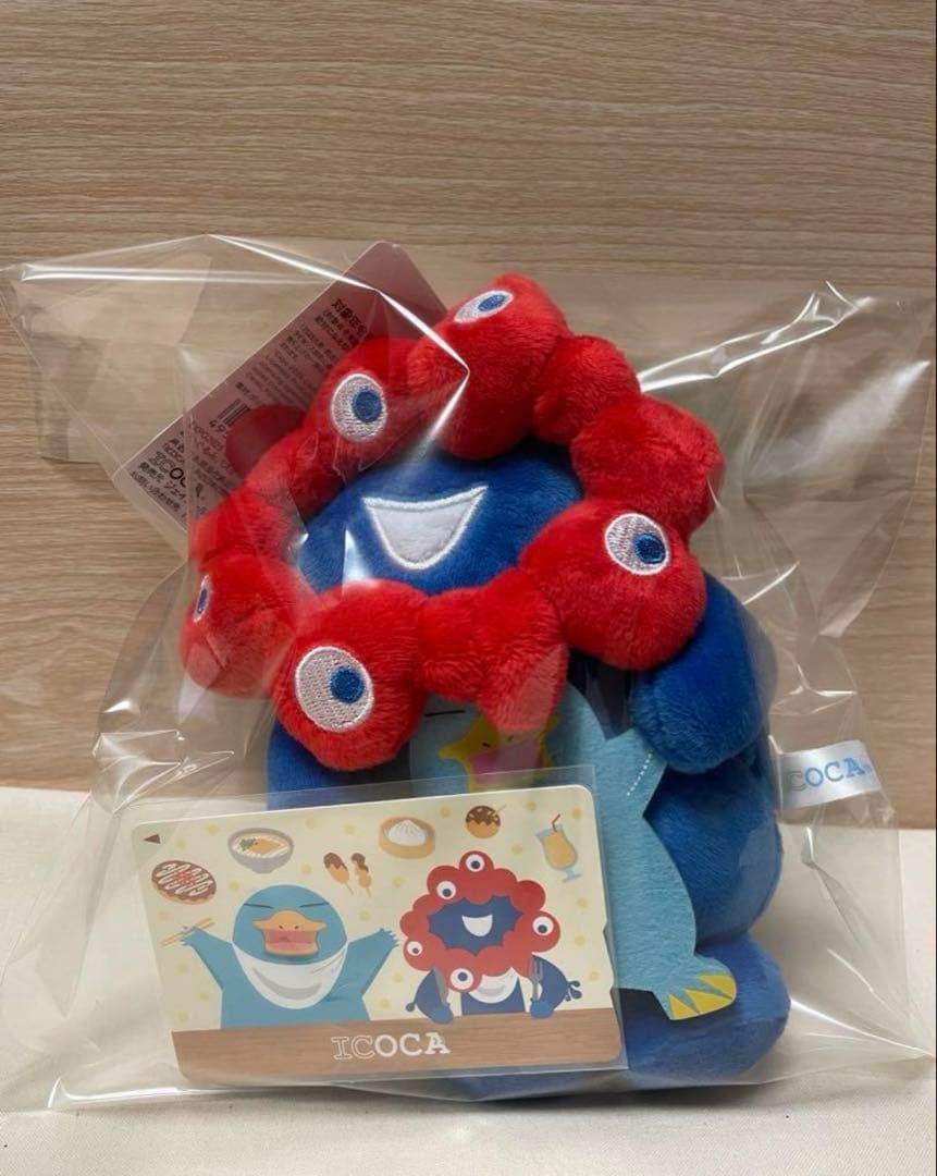 関西万博　ミャクミャク　イコちゃんコラボ　ぬいぐるみパスケース　 ICOCA付き