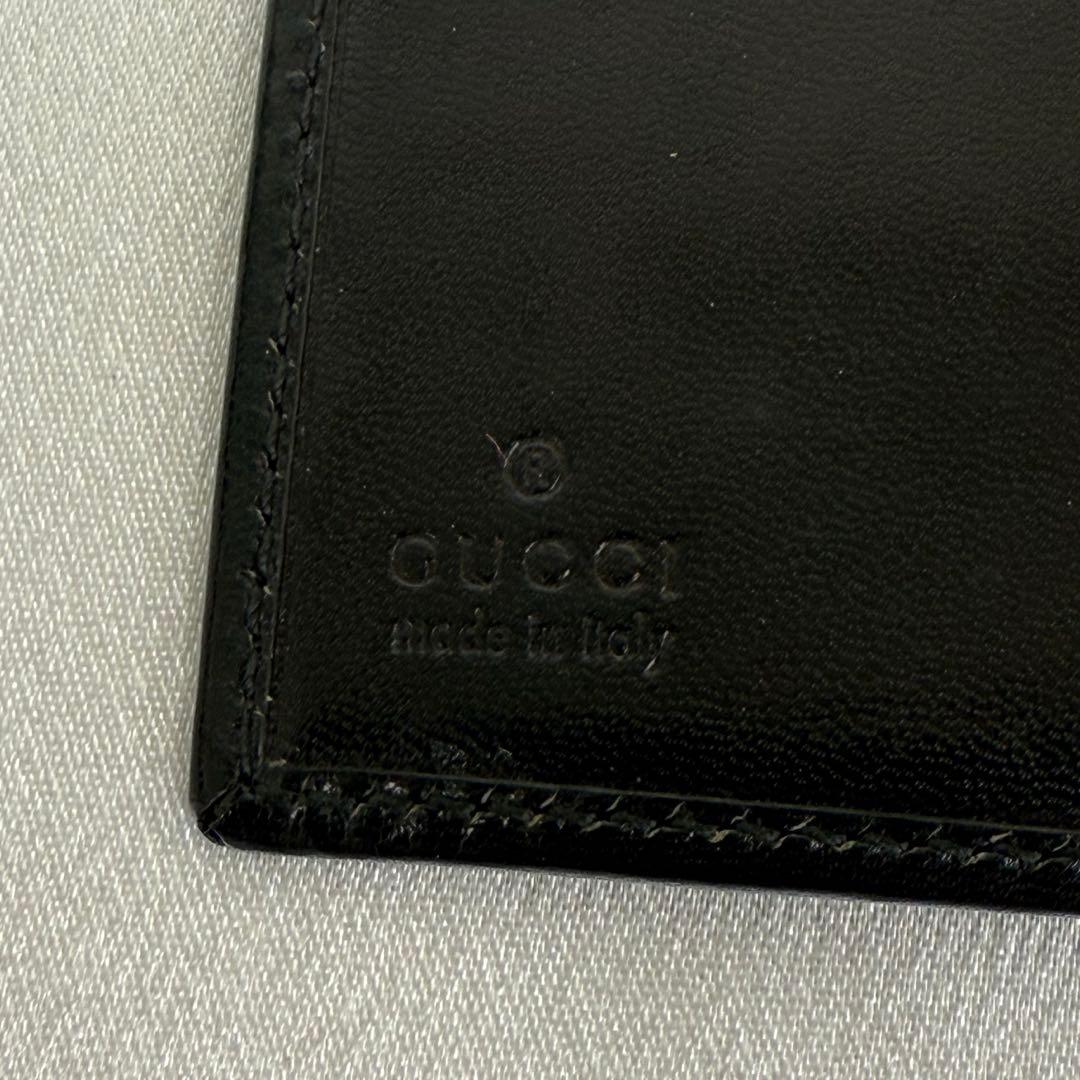 【美品】GUCCI メンズ 長財布 black