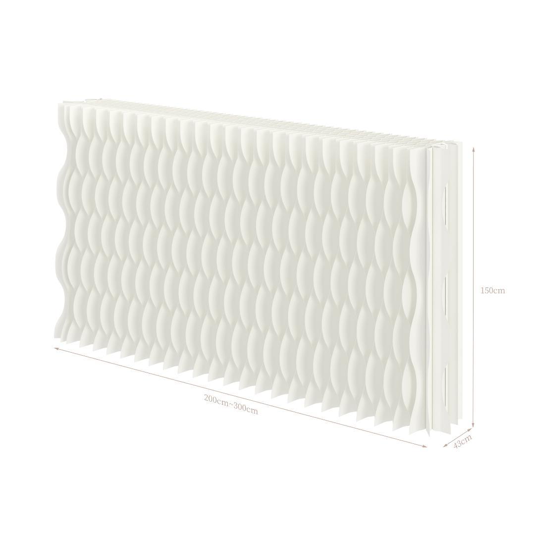 折りたたみパーテーション間仕切り高さ1.5ｍ長さ2ｍ-3ｍ組立不要目隠し区切り