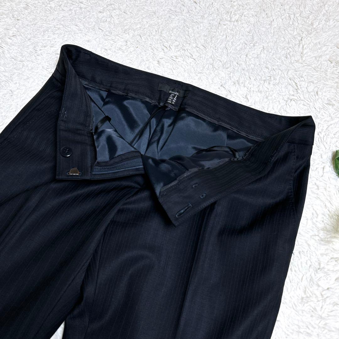 極美品/アイシービー　パンツセットアップ　ストライプ　フォーマル　11号