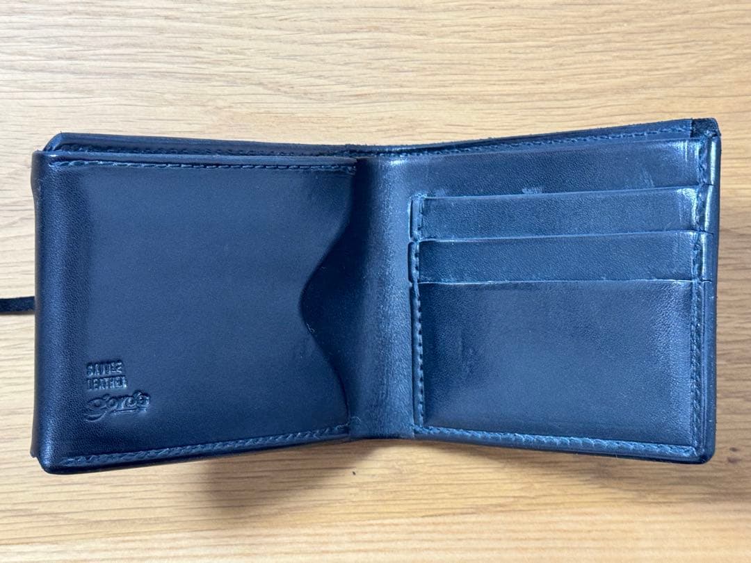 【新品未使用】goro’s ２つ折り財布（サドル）黒