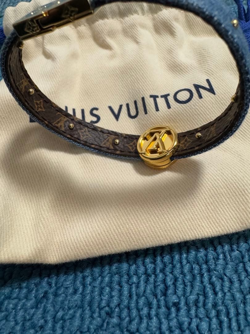 値下げ　未使用　LOUIS VUITTO ブレスレット リバーシブル　デニム
