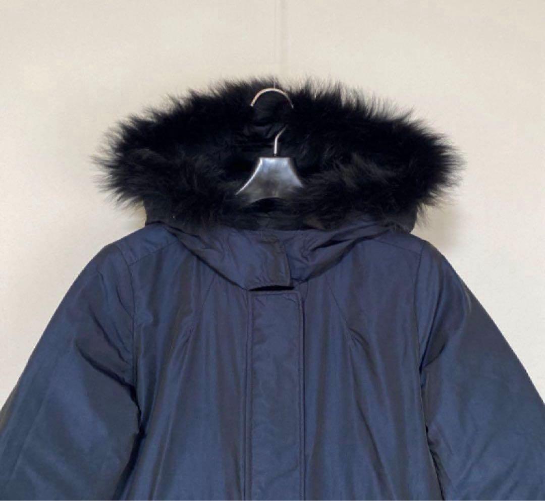 シップス リバーシブル ダウンコート 36 濃紺 ネイビー リモンタ DMW