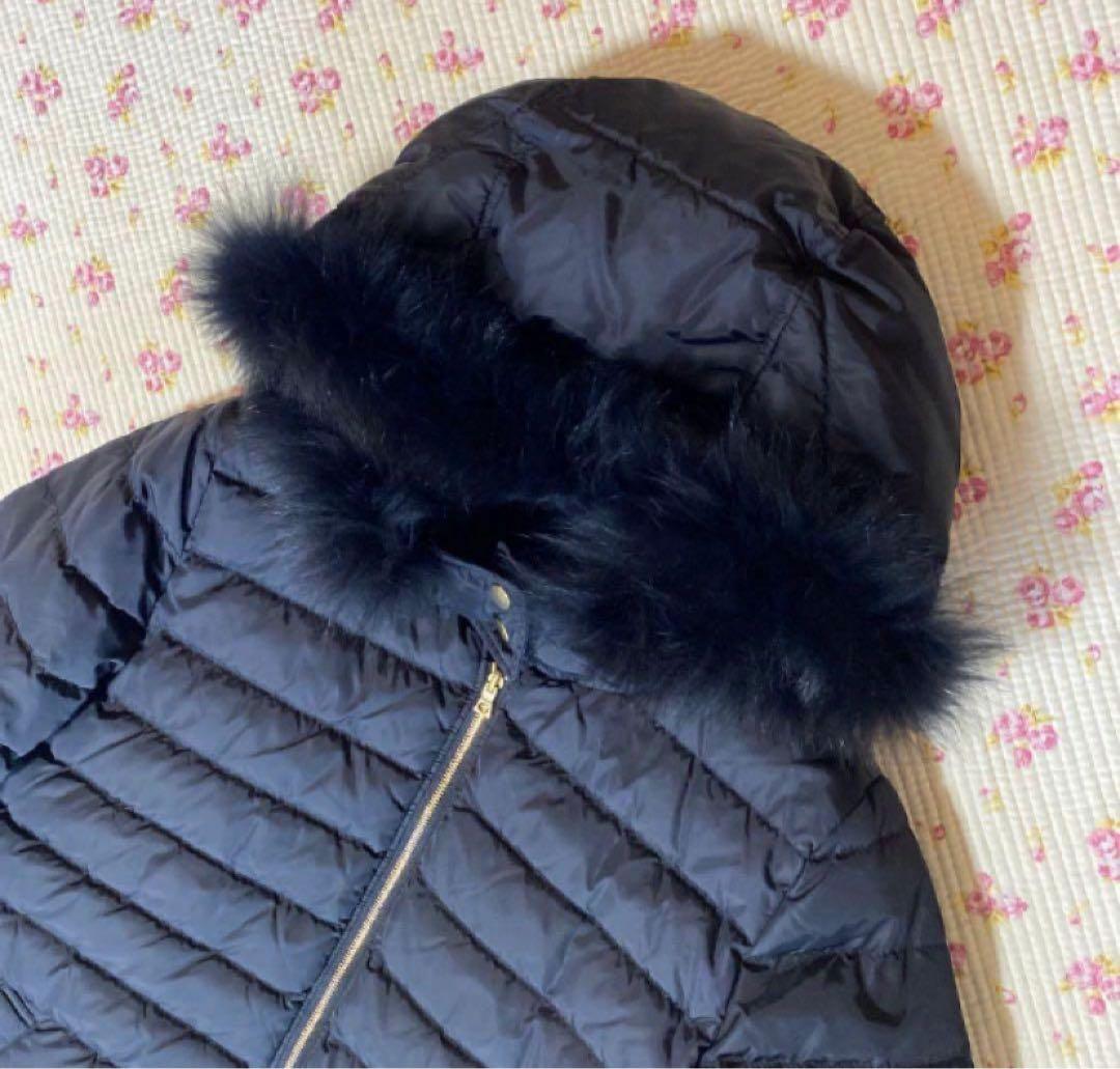 シップス リバーシブル ダウンコート 36 濃紺 ネイビー リモンタ DMW