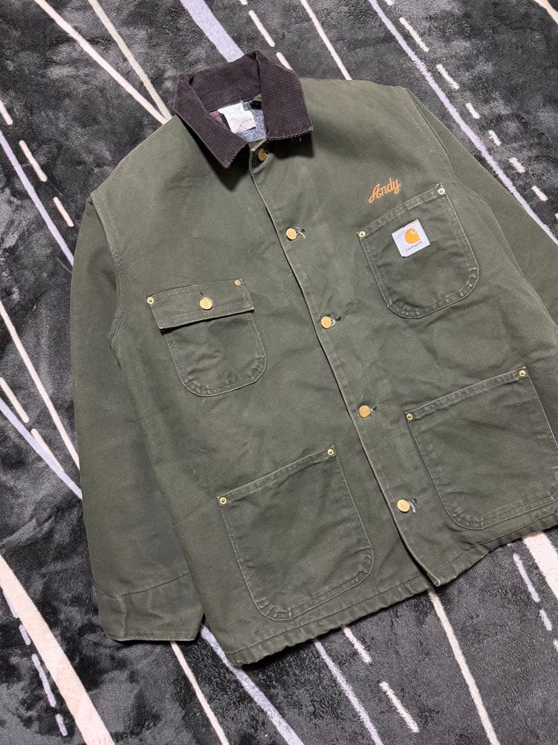 ‼️【USA製】 Vintage Carharttミシガンチョアコート Green