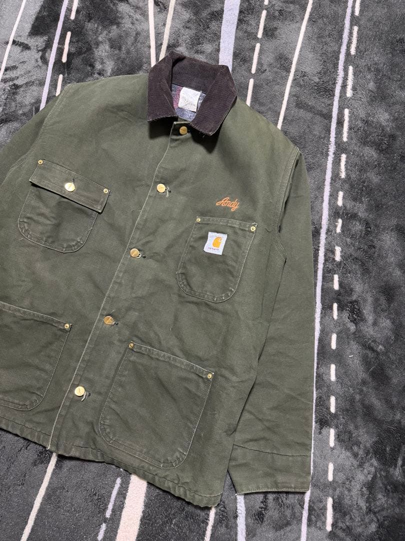 ‼️【USA製】 Vintage Carharttミシガンチョアコート Green