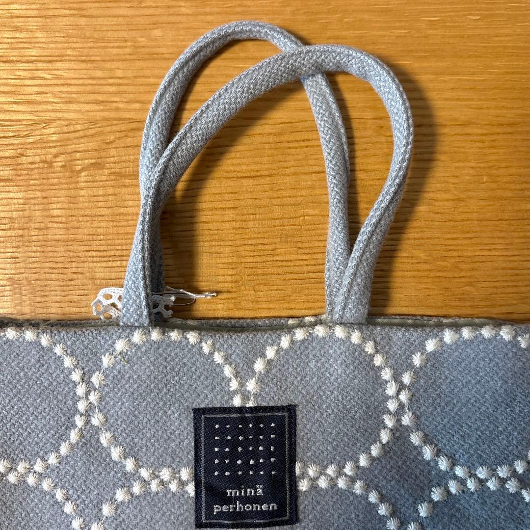 ミナペルホネン「tambourine」 toast bag/light gray