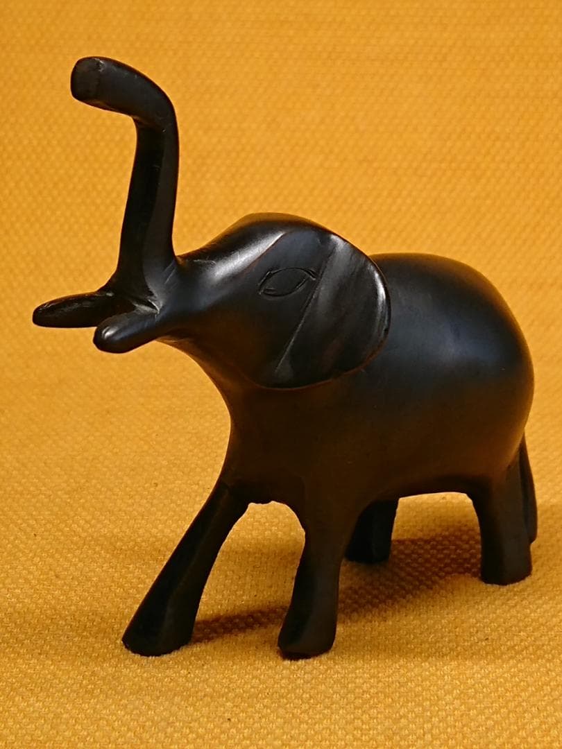 ゾウ　象　銅製　ブロンズ像　彫像　置物　インテリア　工芸品　美術品　A1385