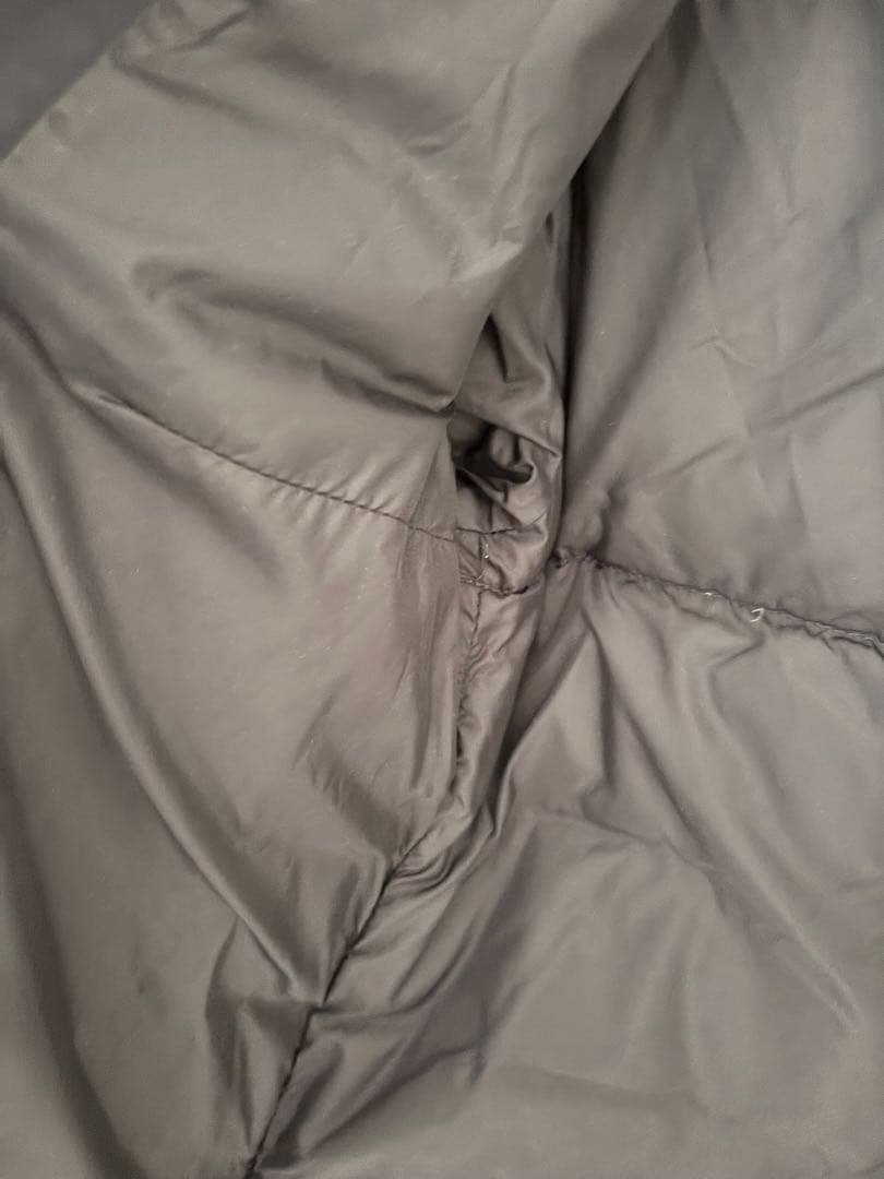 モンクレール ファスナー破損 黒ロングダウンコート MONCLER