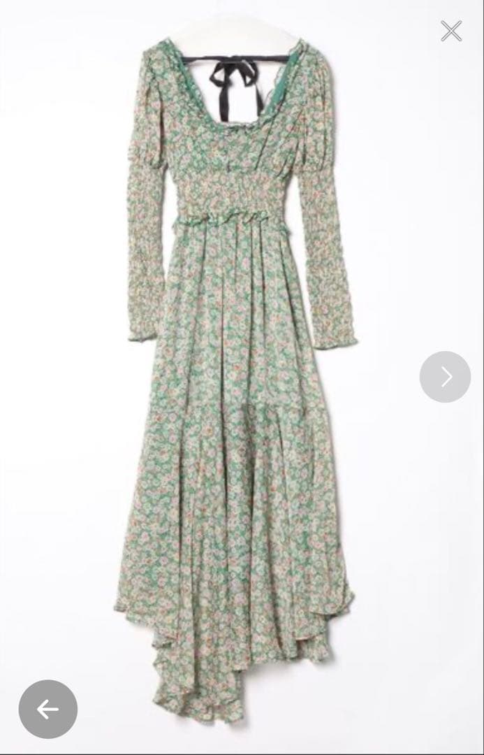 sister jane フローラルマキシドレス