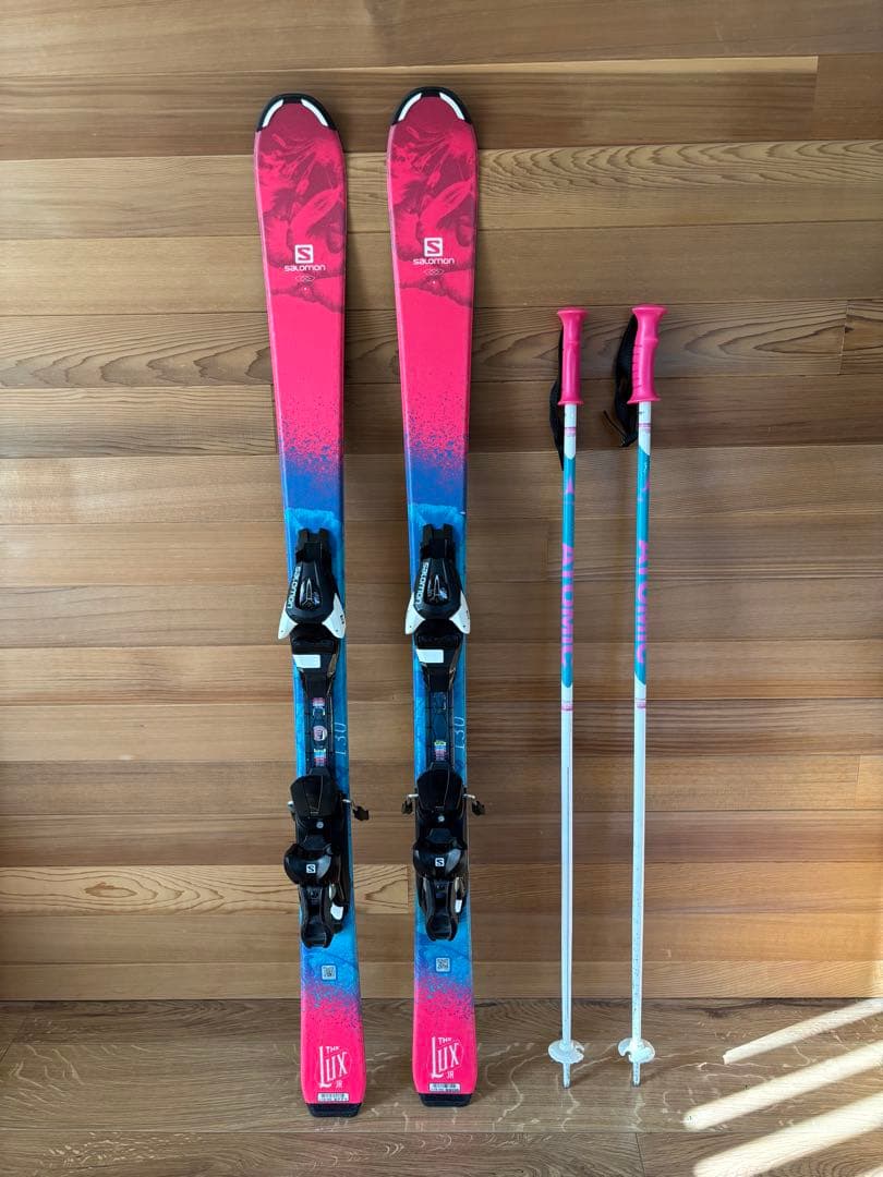 ジュニアスキー　130センチ　3点セットケース付き