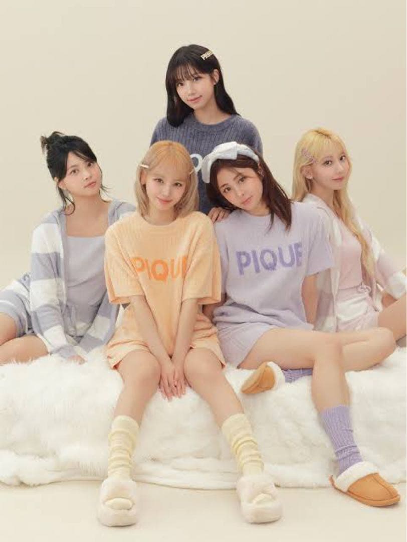 ジェラートピケ リブロゴJQR プルオーバー&ショートパンツセット オレンジ