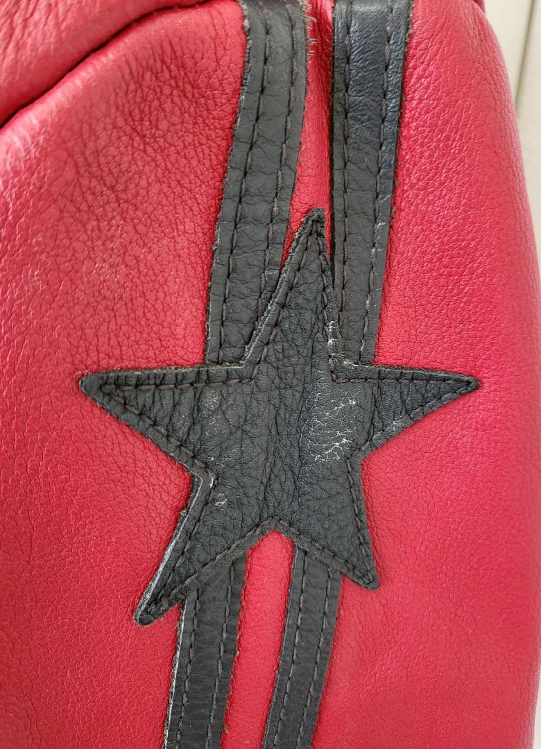 【TK】ショット　100周年記念モデル　レッドレザージャケット 国旗