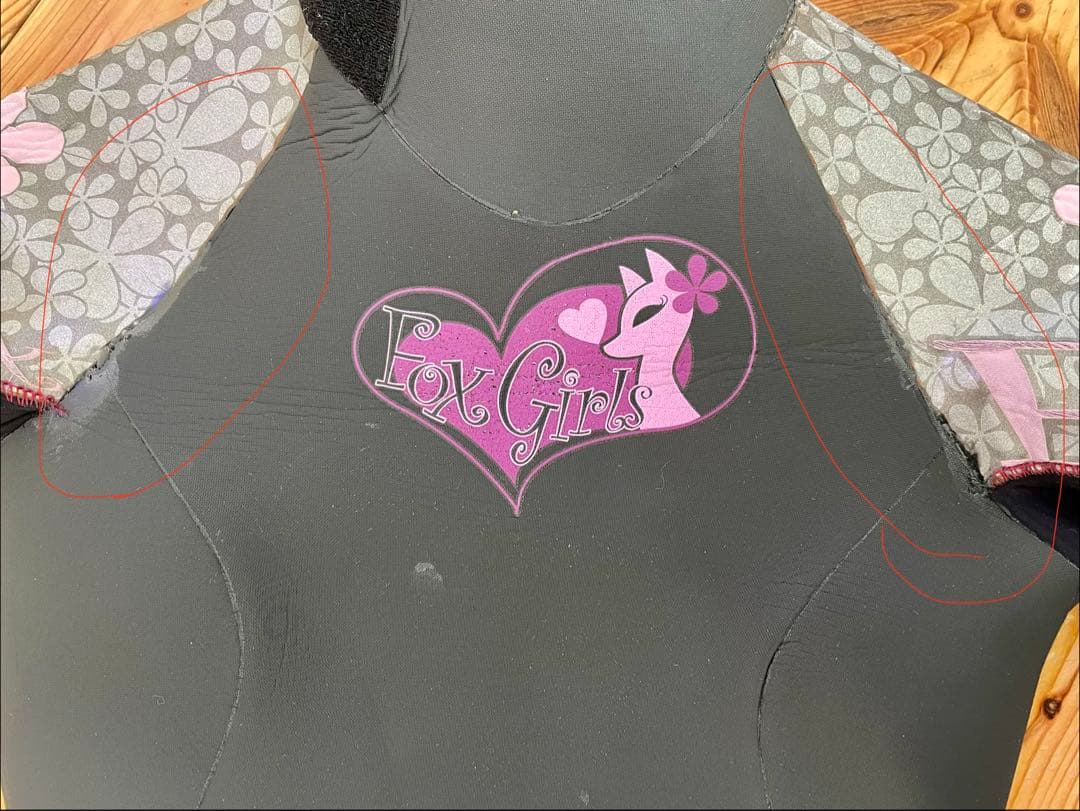 フルスーツ ウェットスーツ ブラック/パープル