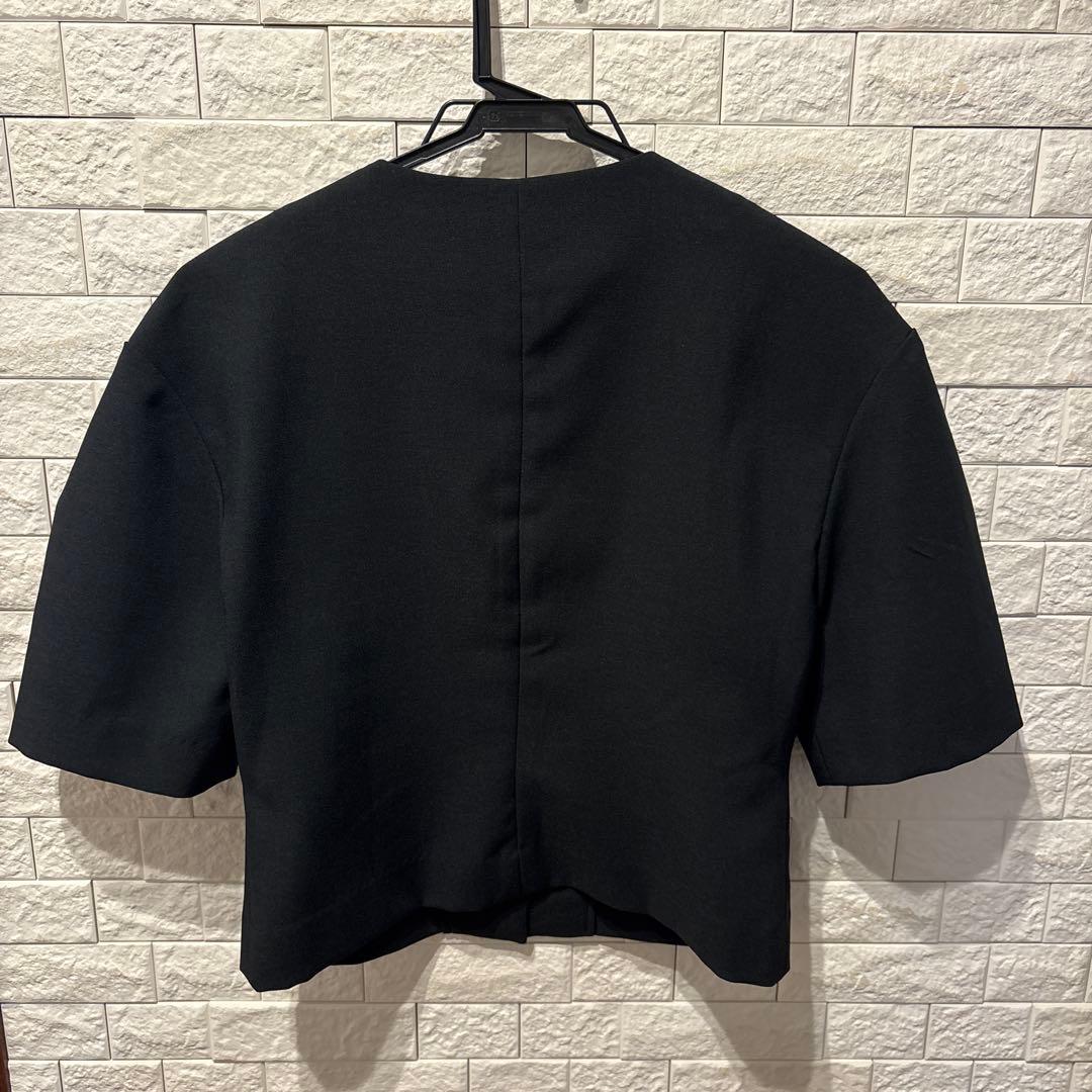 アンヌークanuke Vneck Compact Shirts ブラック
