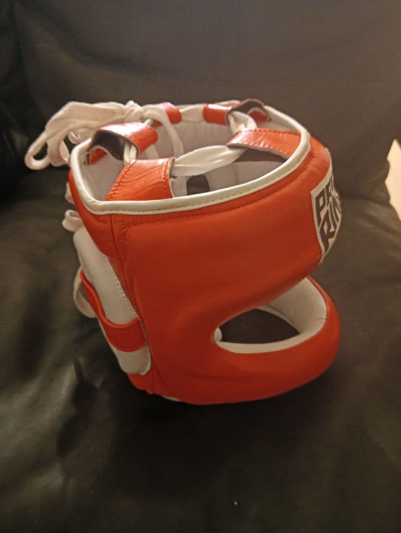新品未使用　PRIZE RING ヘッドギア オレンジ